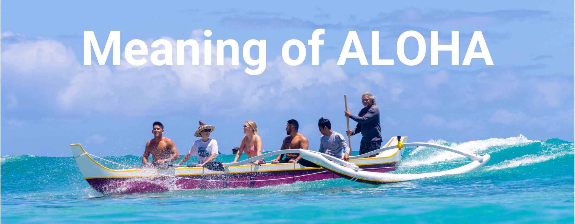 a group of people riding on the back of a boat